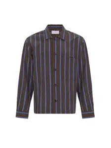 Antioch Košeľa  azúrová / čokoládová