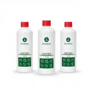 Ecorai Ocet bílý 10 % s vůní eukalyptu 3 x 1 l výhodné balení