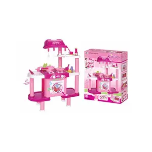 g21 Hračka Dětská kuchyňka LENA s příslušenstvím růžová II