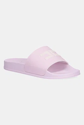 Pantofle Elisabetta Franchi růžová barva, F4A0-E0312