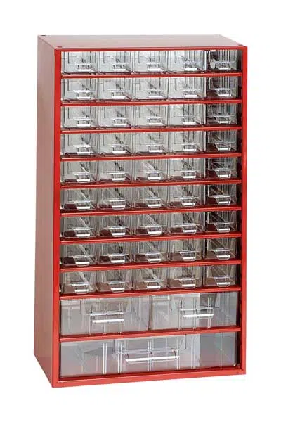 MARS Svratka Box na nářadí MAXI – 45xA, 2xB, 1xC, modrá barva - Mars 6744M Barva: červená