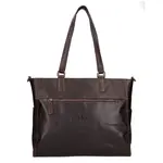 Dámska kožená kabelka cez rameno Greenwood Mila - tmavo hnedá