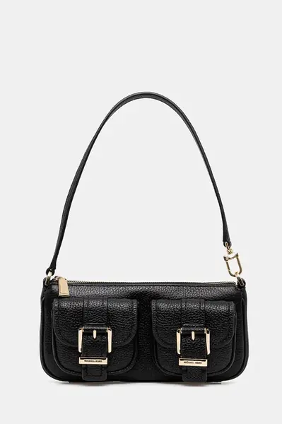 Kožená kabelka MICHAEL Michael Kors černá barva, 32S5GZCU1L