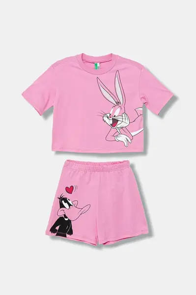 Dětské bavlněné pyžamo United Colors of Benetton