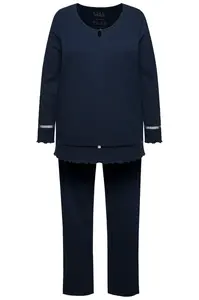 Ulla Popken Pyžamo  tmavomodrá