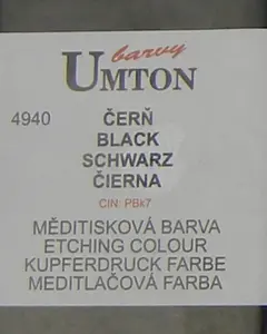 Měditisková barva Umton 130ml – čerň