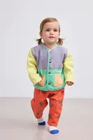 Kojenecká bavlněná bunda Bobo Choses zelená barva, 125AB092