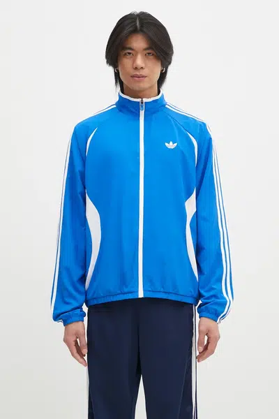 Mikina adidas Originals Teamgeist Tracktop pánská, modrá barva, vzorovaná, JP1117
