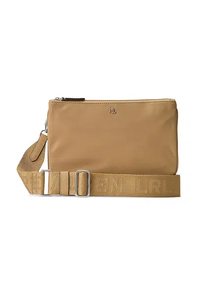 Kabelka Lauren Ralph Lauren béžová barva, 431970156