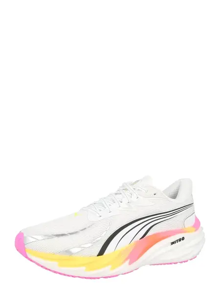 PUMA Bežecká obuv 'Velocity Nitro 4'  čierna / strieborná / biela