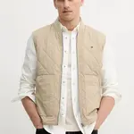 Vesta Tommy Hilfiger pánská, béžová barva, přechodná, MW0MW39647