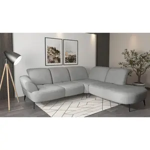 Sit & More ROHOVÁ SEDAČKA, textil, šedá