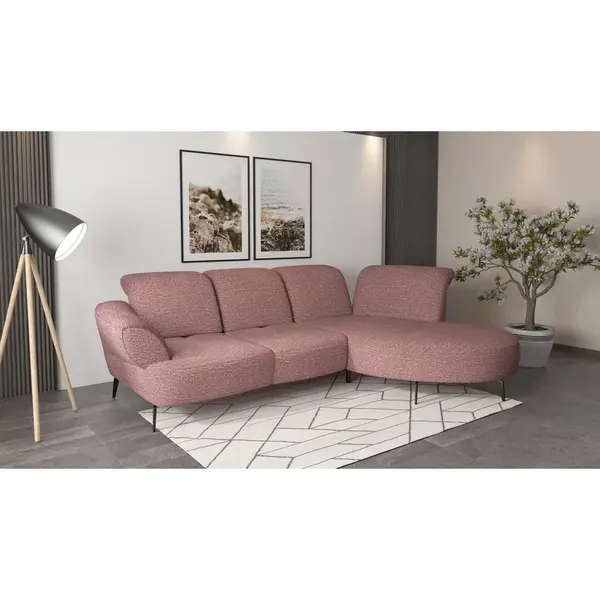 Sit & More ROHOVÁ SEDAČKA, textil, lilková