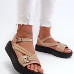 Vôňavé dámske sandále na platforme ZAXY