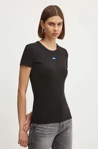 HUGO Blue tričko dámské bavlněné s elastanem Easy Tee_B