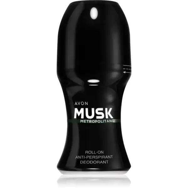 Avon Musk+ Metropolitano kuličkový deodorační antiperspirant pro muže 50 ml