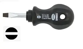Šroubovák plochý krátký (různé velikosti) - Narex Bystřice Velikost: 4x35 mm