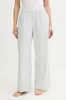 Bavlněné pyžamové kalhoty Hollister Co. dámské, zelená barva, KI346-5061