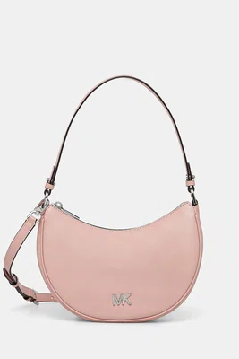 Kožená kabelka MICHAEL Michael Kors růžová barva, 32S5S8QU1L