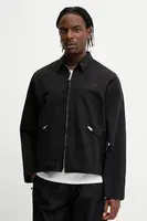 Bavlněná bunda The North Face Cedar Canvas Work černá barva, přechodná, NF0A8B72JK31