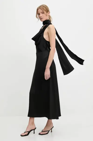 Šaty Answear.LAB černá barva, maxi