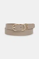 Pásek Tommy Hilfiger dámský, béžová barva, AW0AW17494