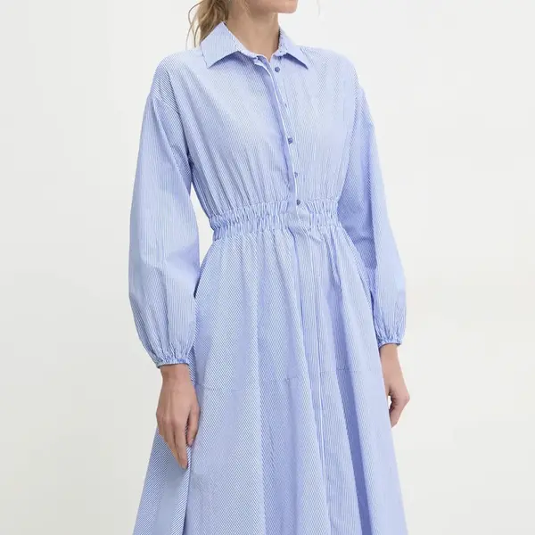 Šaty Answear.LAB modrá barva, midi