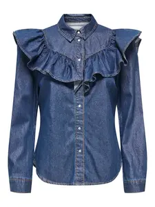 ONLY Blúzka 'ONLINDIGO'  modrá denim