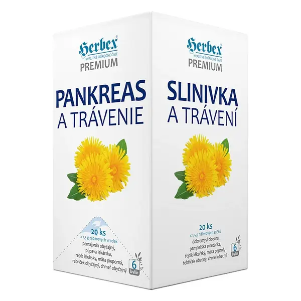HERBEX Slinivka a trávení 20 sáčků