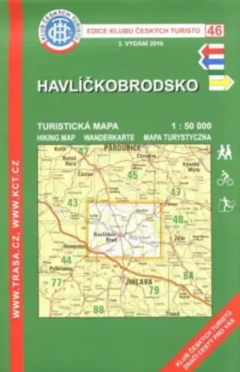 Havlíčkobrodsko /KČT 46 1:50T Turistická mapa