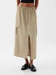 GAP  Dámské Lněná midi sukně Utility 875088-02 Veľkosť: M