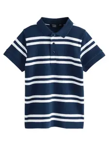 Next Tričko  námornícka modrá / biela