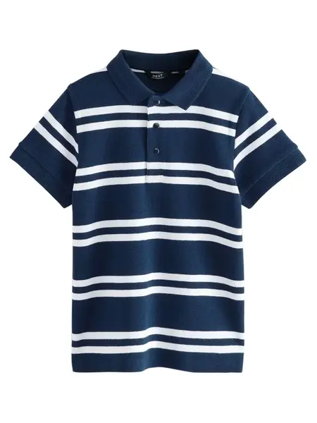 Next Tričko  námornícka modrá / biela