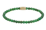 Rebel&Rose Korálkový náramek Green Harmony Gold RR-40106-G 16,5 cm - S