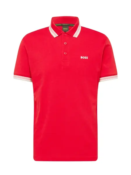 BOSS Tričko 'Paddy'  jasne červená / biela