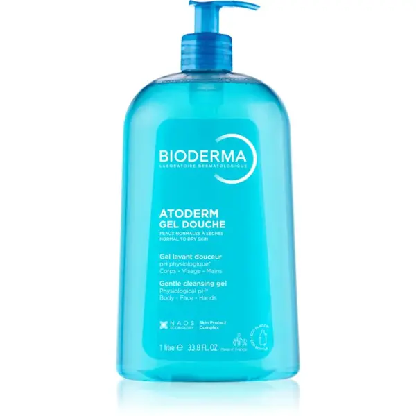 Bioderma Atoderm Gel jemný sprchový gel pre suchú a citlivú pokožku 1000 ml