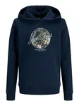 Jack & Jones Junior Mikina 'Honolulu'  námornícka modrá / zmiešané farby