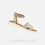 Zlaté dámske sandále Geox Dandra