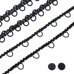 Polyester Button Loop Elastic Lace Ribbon