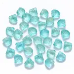 Transparent Spray Painted Glass Beads