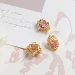 Brass Micro Pave Cubic Zirconia Pendants