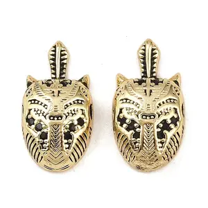 Brass Cubic Zirconia Beads