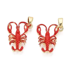 Brass Enamel Pendants