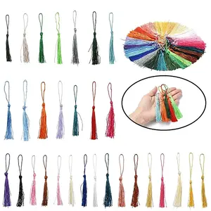 60Pcs 30 Colors Polyester Tassel Decorations