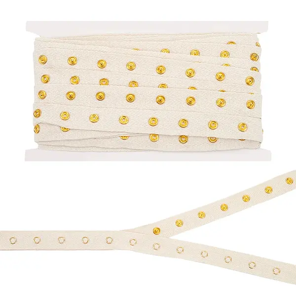 5 Yards 201 Stainless Steel Snap Button Tape