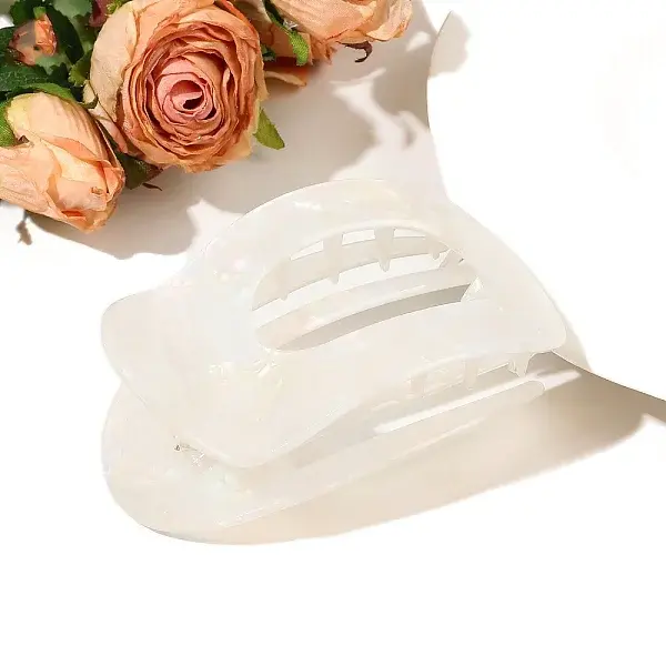 Oval Cellulose Acetate Claw Hair Clips