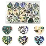 30Pcs Rainbow Iridescent Printed Opaque Acrylic Beads