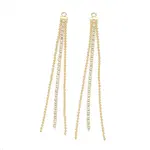 Brass Chain Tassel Big Pendants