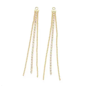 Brass Chain Tassel Big Pendants
