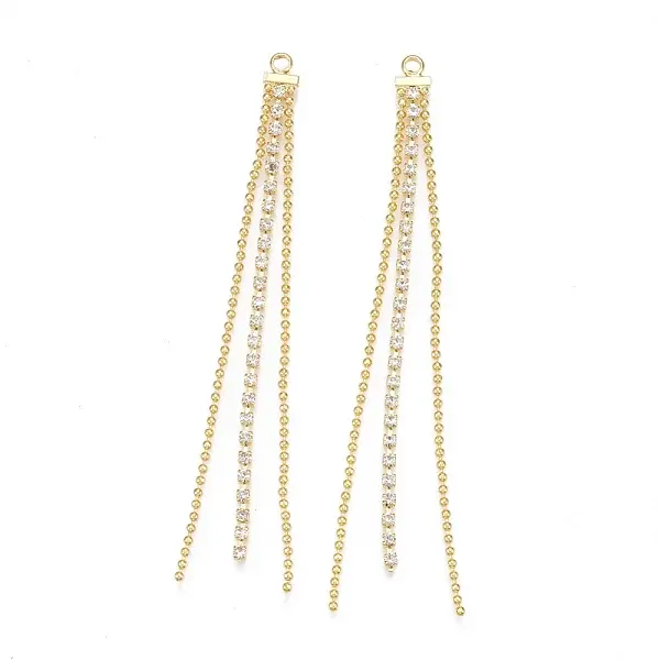 Brass Chain Tassel Big Pendants
